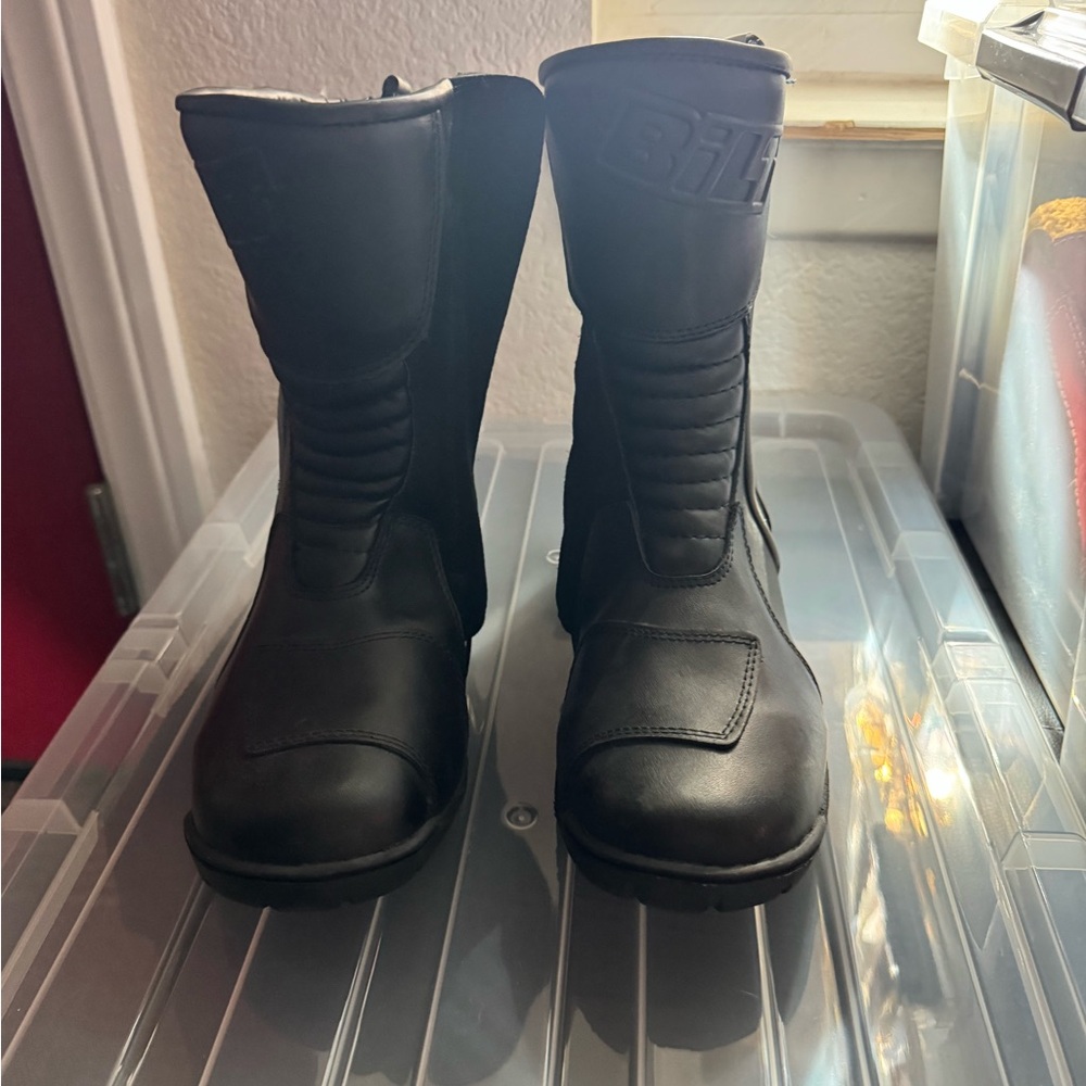 Black Motorcycle Boots